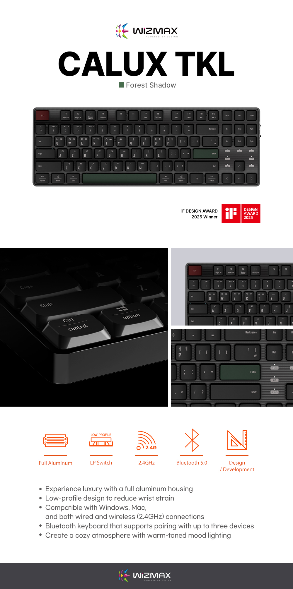 CALUX TKL Forest Shadow Detail